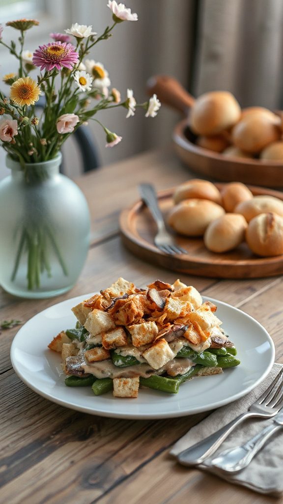 savory breakfast casserole layers