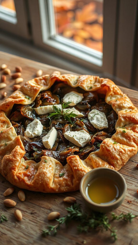 savory caramelized onion galette