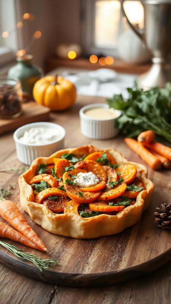 savory carrot lovage tart savory carrot lovage tart
