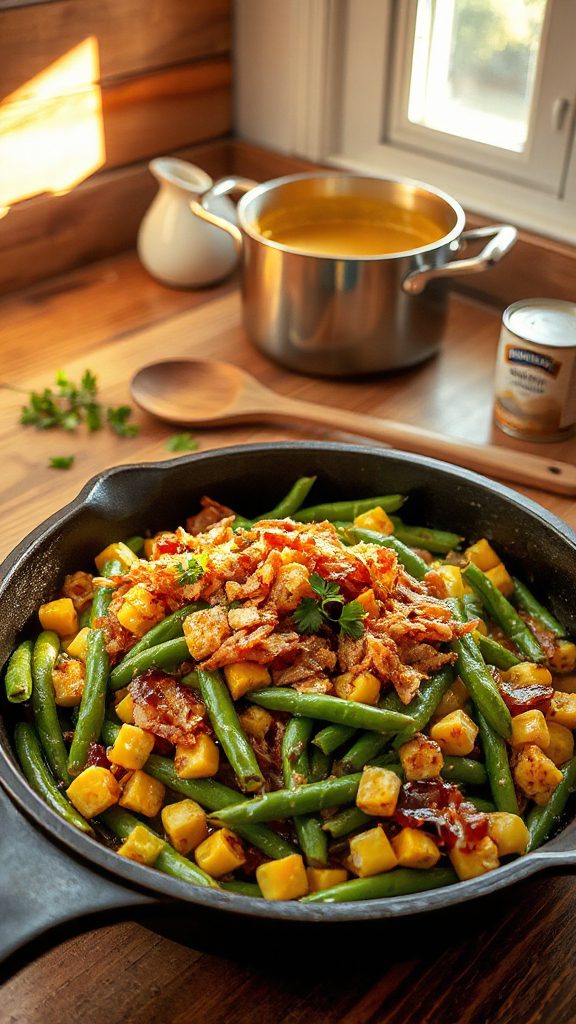 savory casserole with green beans