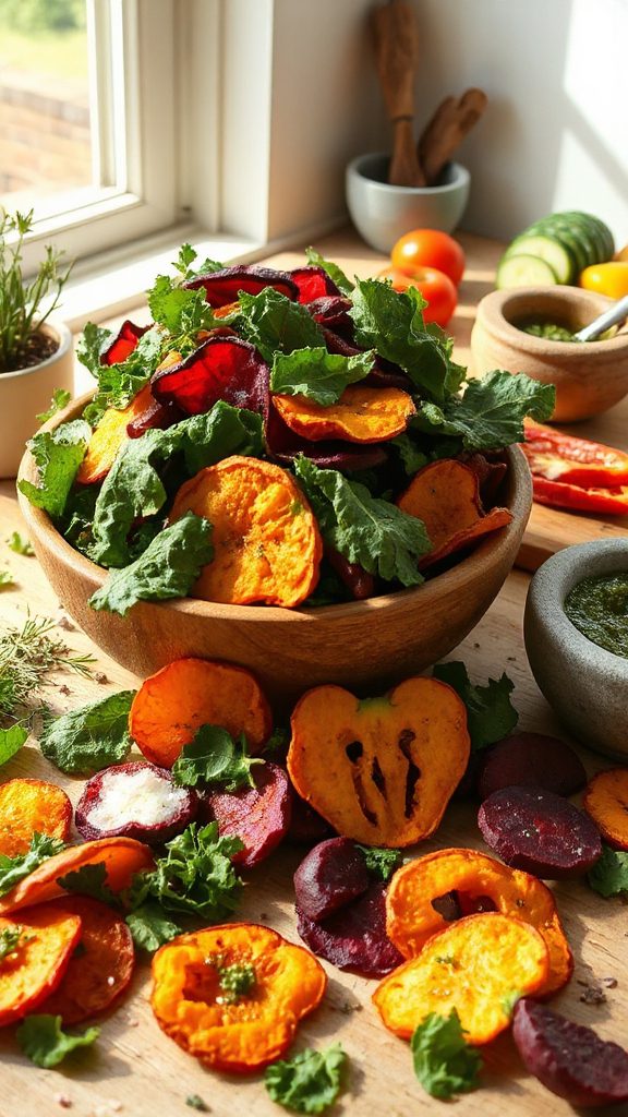 savory crunchy vegetable snacks