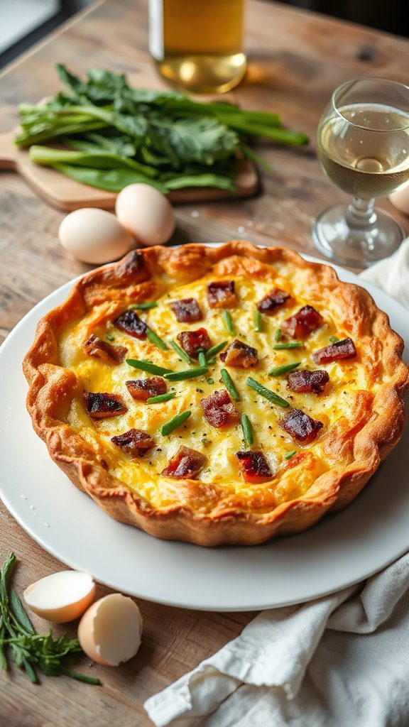savory custard filled quiche savory custard filled quiche