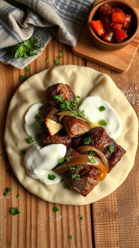 savory filled dough rolls