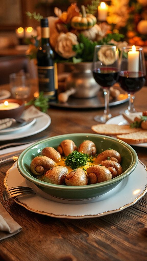 savory garlic butter escargots