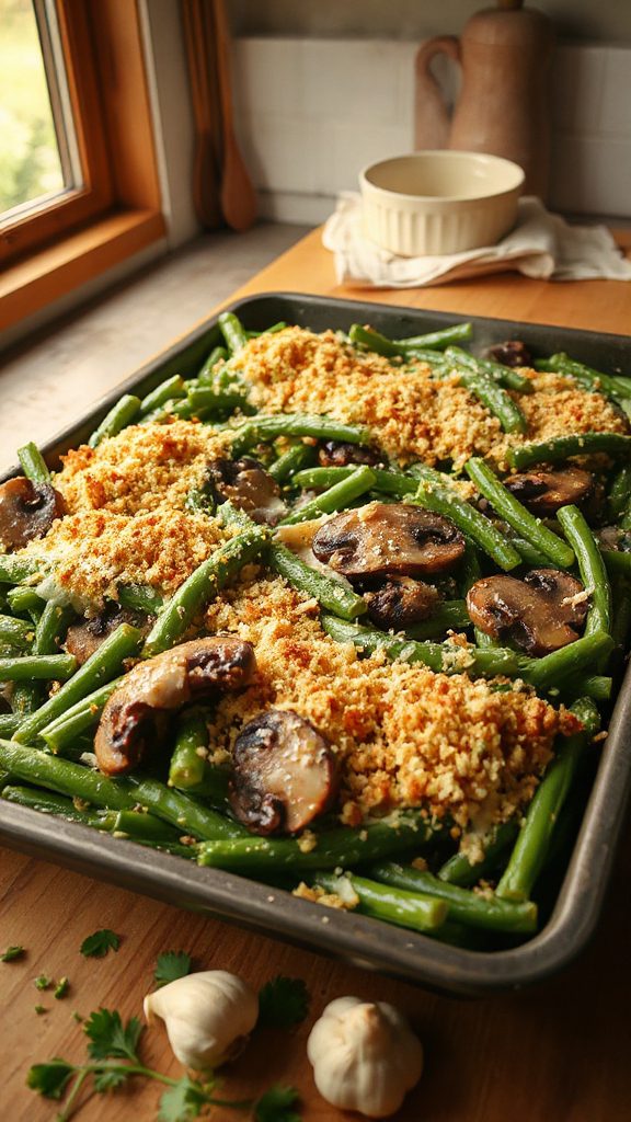 savory green bean bake
