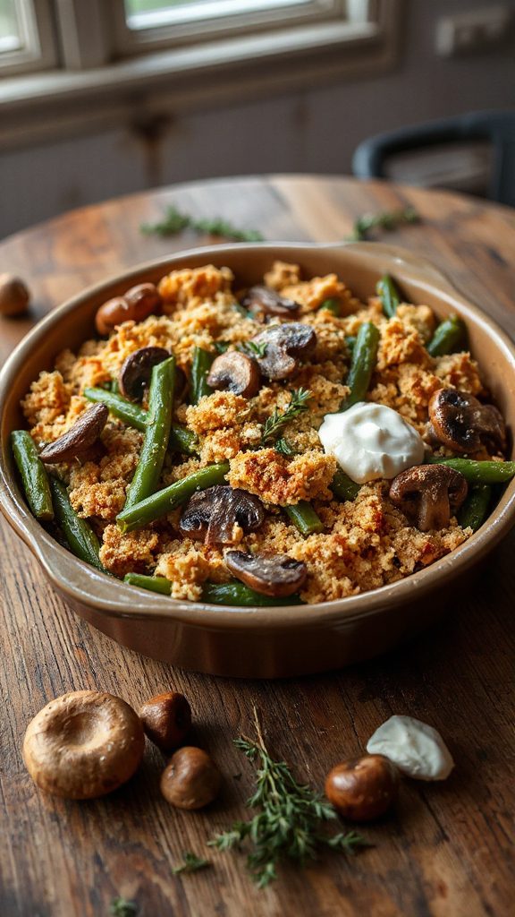 savory green bean casserole