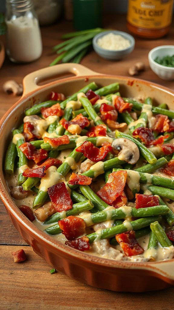 savory green bean casserole savory green bean casserole