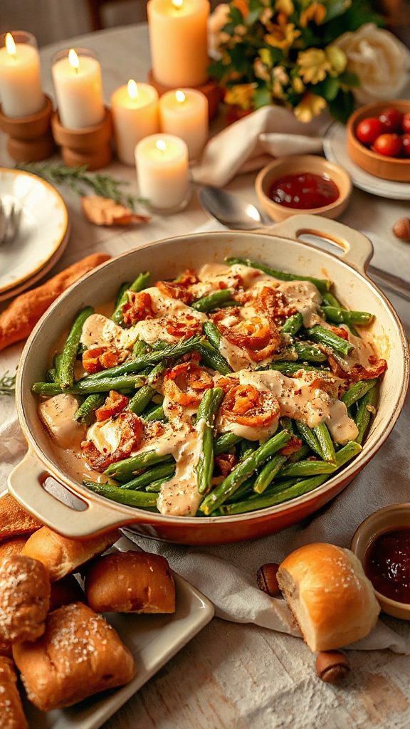 savory green bean casserole