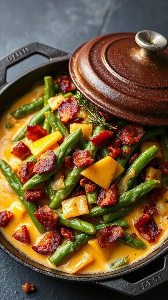 savory green bean casserole