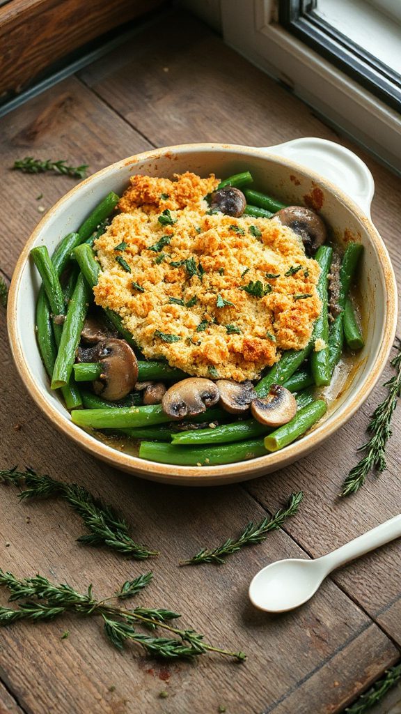 savory green bean casserole
