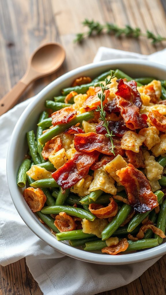 savory green bean casserole