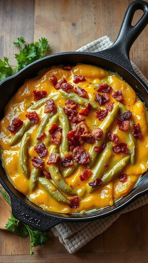 savory green bean casserole