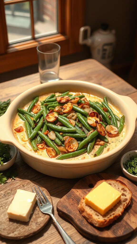 savory green bean casserole recipe