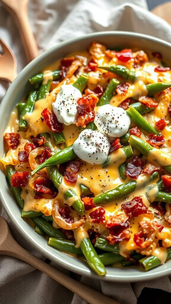 savory green bean casserole