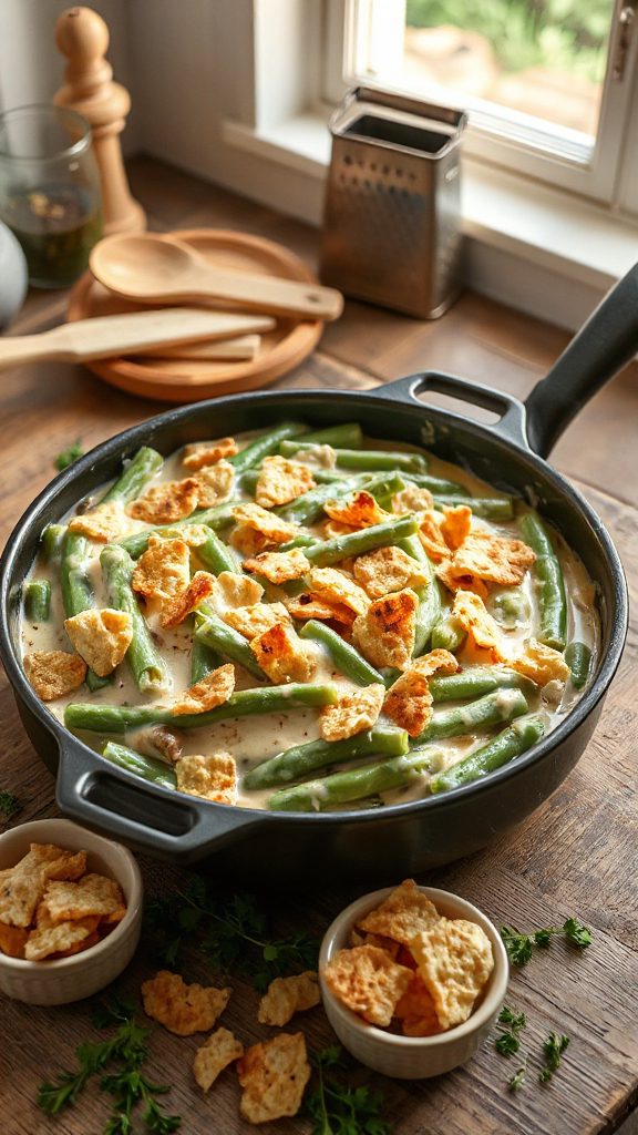 savory green bean casserole