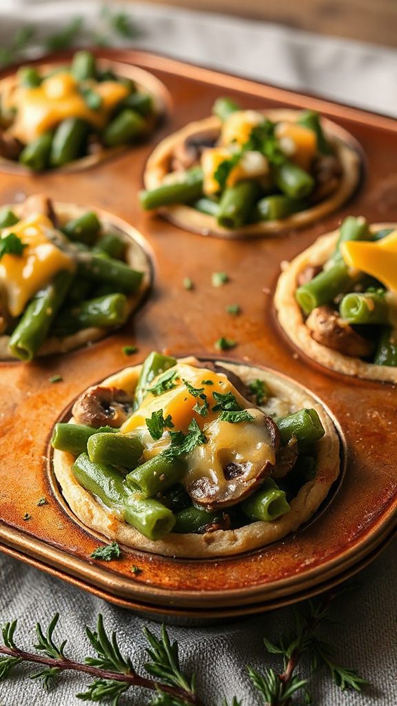 savory green bean quiche