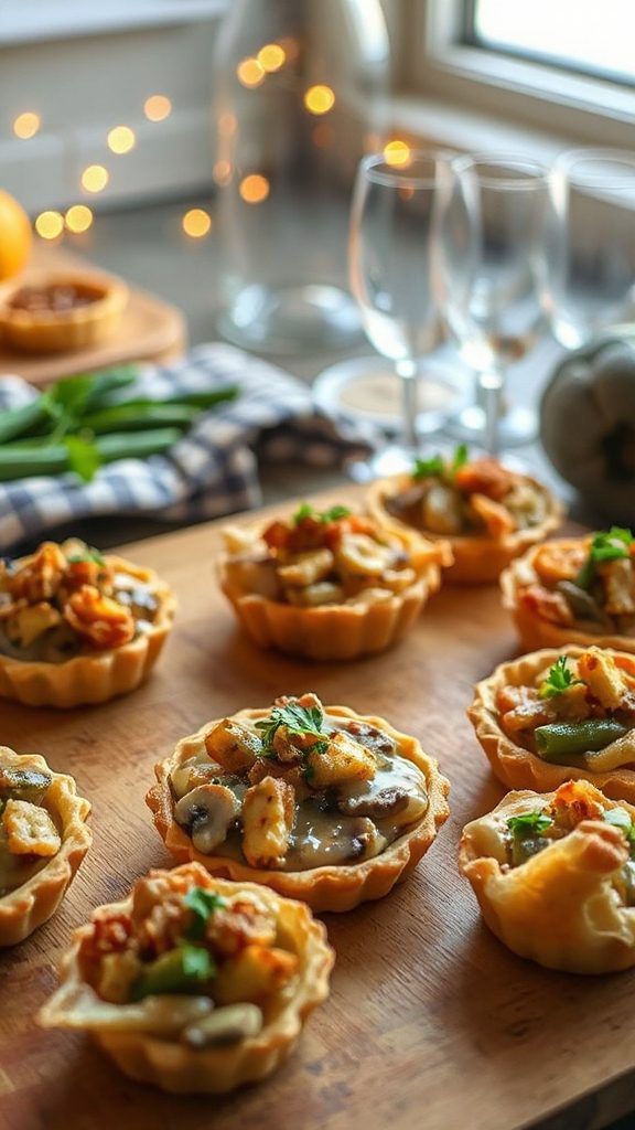 savory green bean tarts