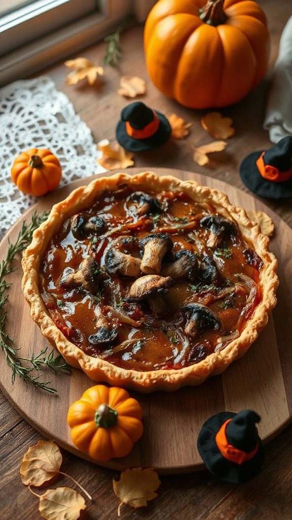 savory halloween quiche recipe