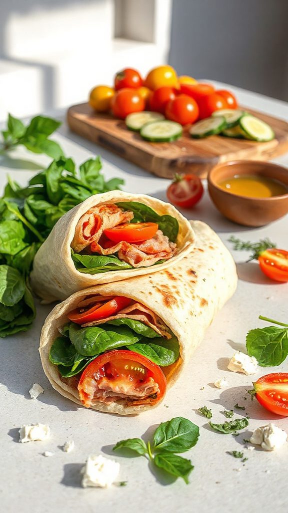 savory ham spinach wrap savory ham spinach wrap