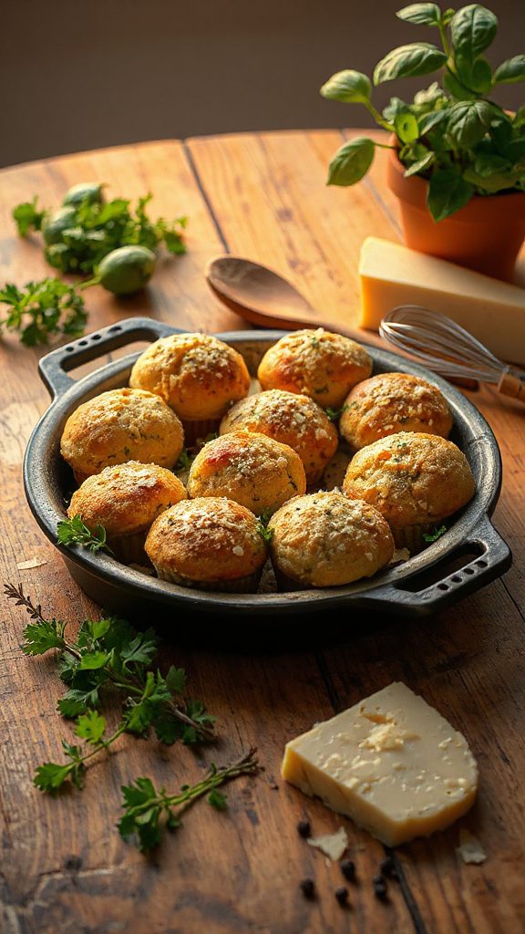 savory herb parmesan muffins savory herb parmesan muffins