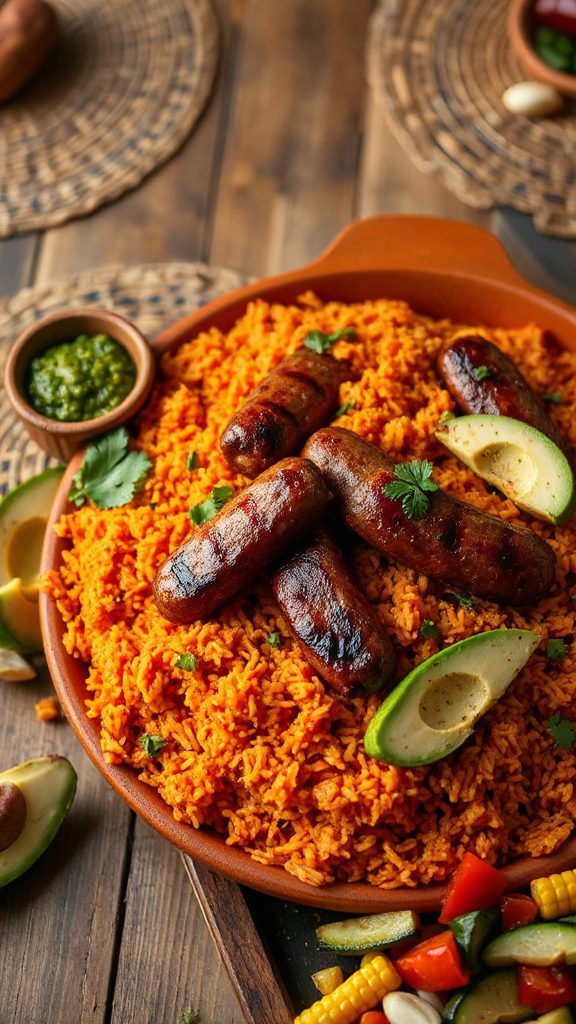 savory jollof rice dish