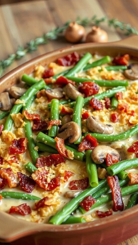 savory keto green bean bake