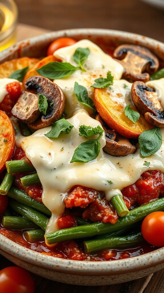 savory layered green bean casserole