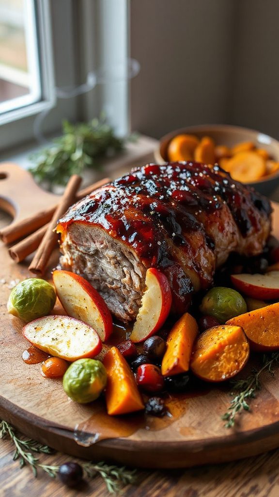 savory maple balsamic pork dish savory maple balsamic pork dish