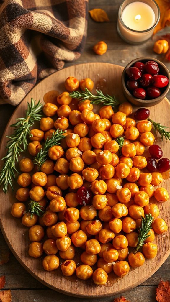 savory maple rosemary chickpeas
