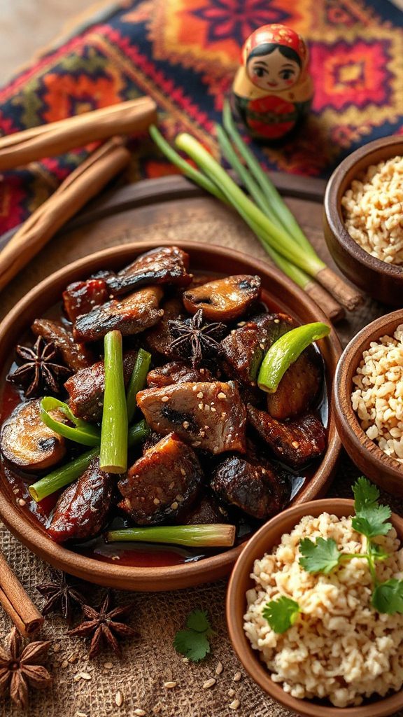 savory mongolian beef stir fry