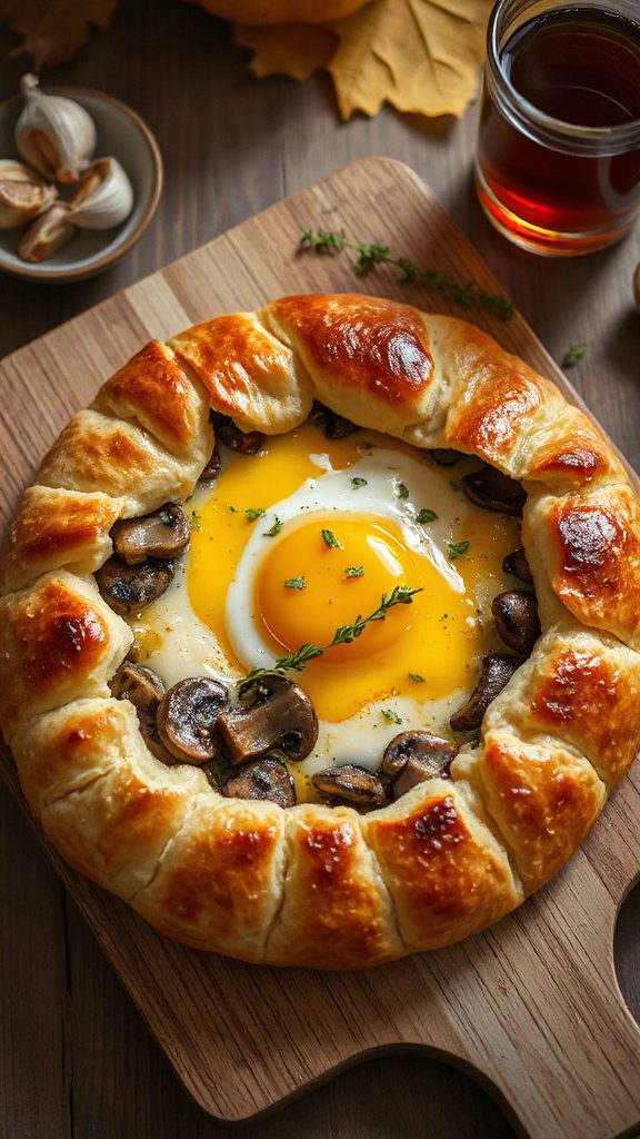 savory mushroom cheese bread