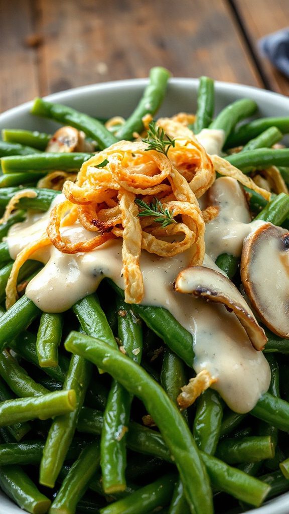 savory mushroom green bean casserole savory mushroom green bean casserole