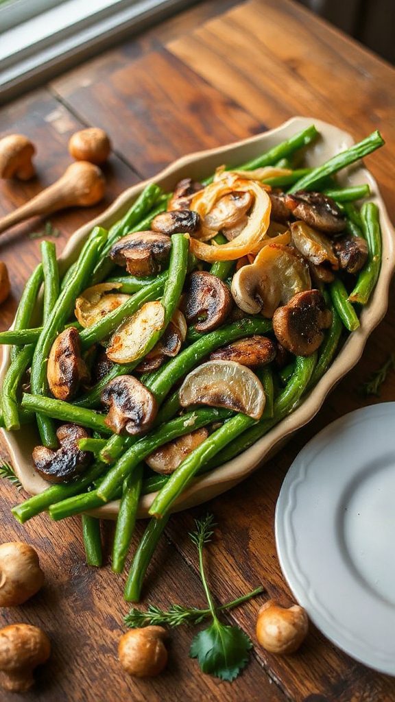 savory mushroom onion casserole