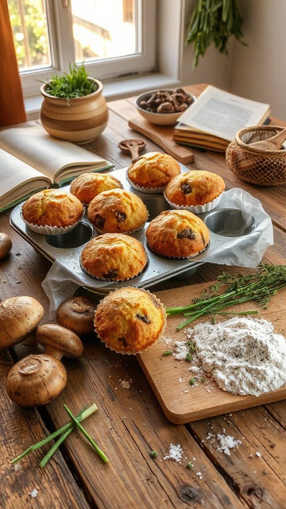 savory mushroom onion muffins savory mushroom onion muffins