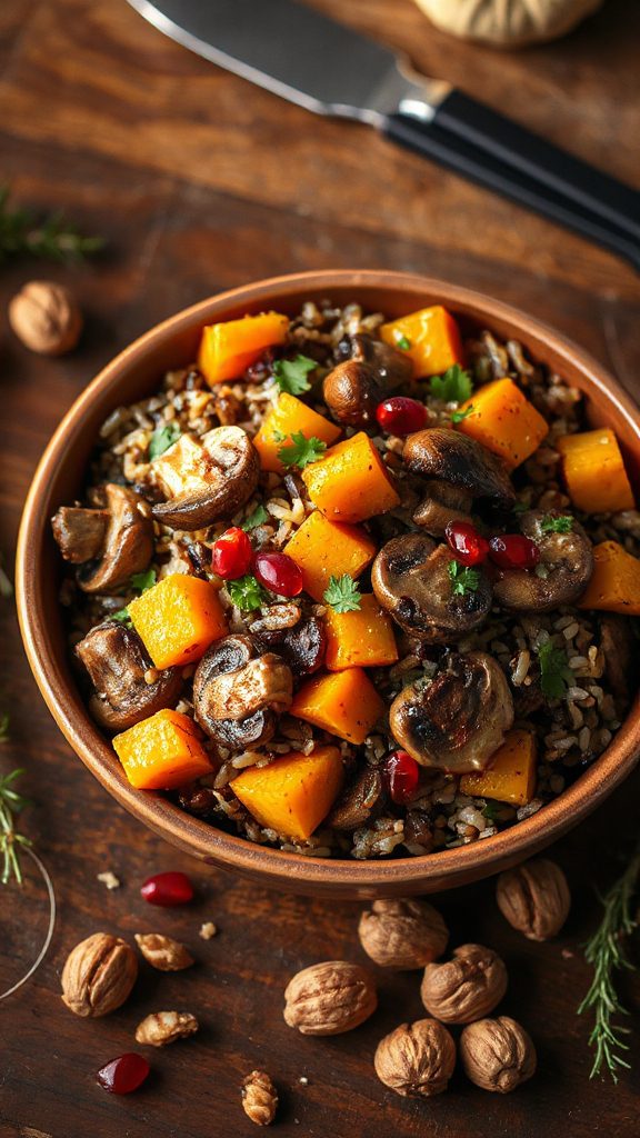 savory mushroom rice salad savory mushroom rice salad