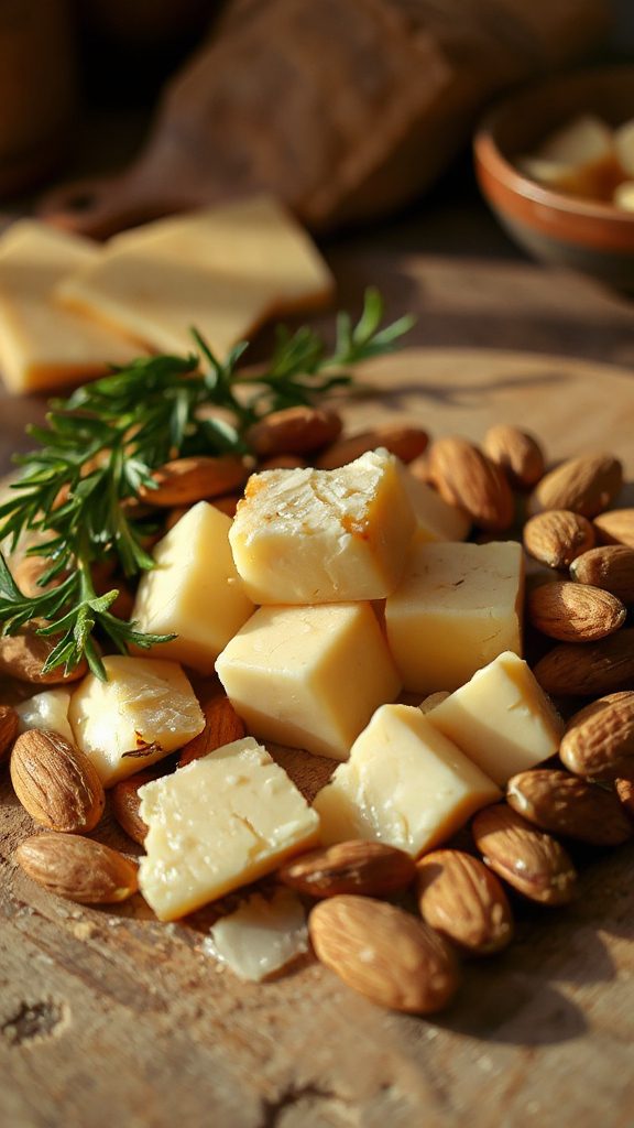 savory parmesan almond appetizer