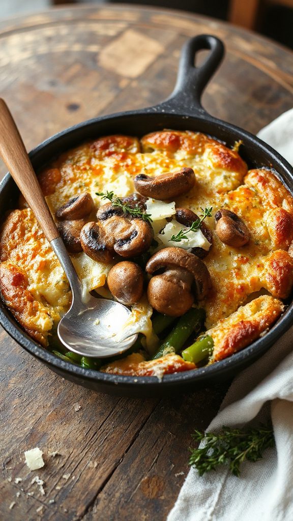 savory parmesan green bean casserole