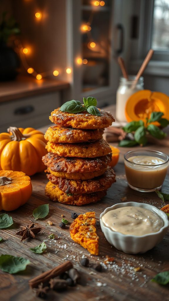 savory pumpkin basil fritters savory pumpkin basil fritters