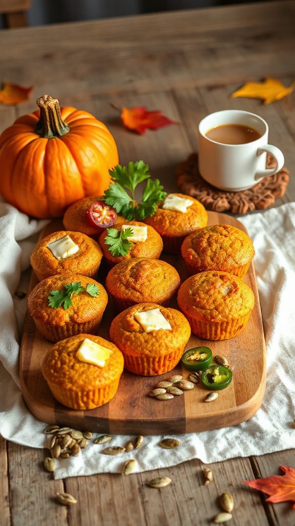 savory pumpkin jalape o muffins
