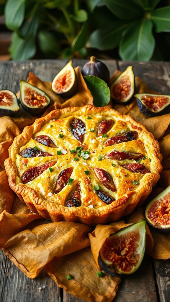 savory quiche with figs savory quiche with figs