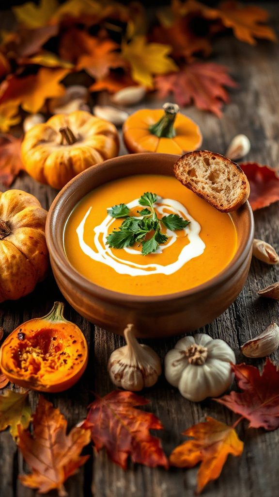 savory roasted garlic pumpkin soup savory roasted garlic pumpkin soup