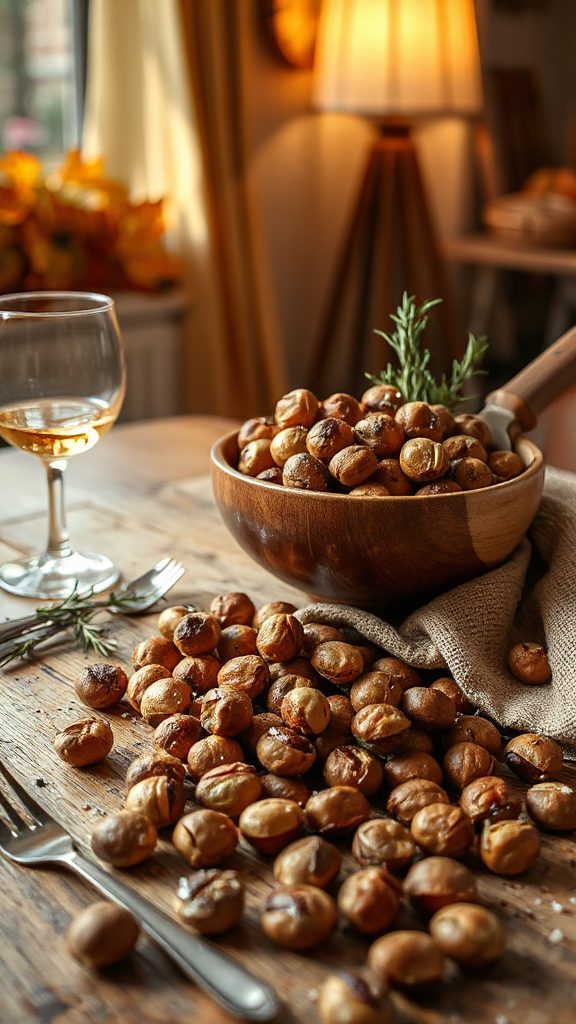 savory roasted hazelnut snack