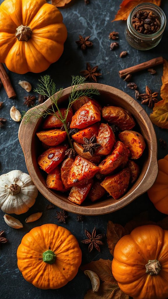 savory roasted sweet potatoes