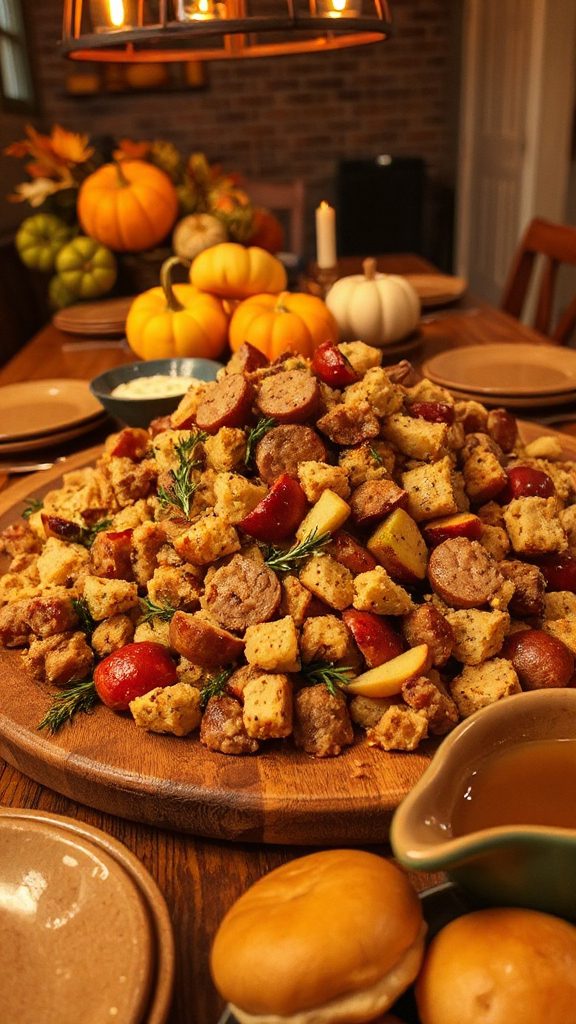 savory sausage apple stuffing