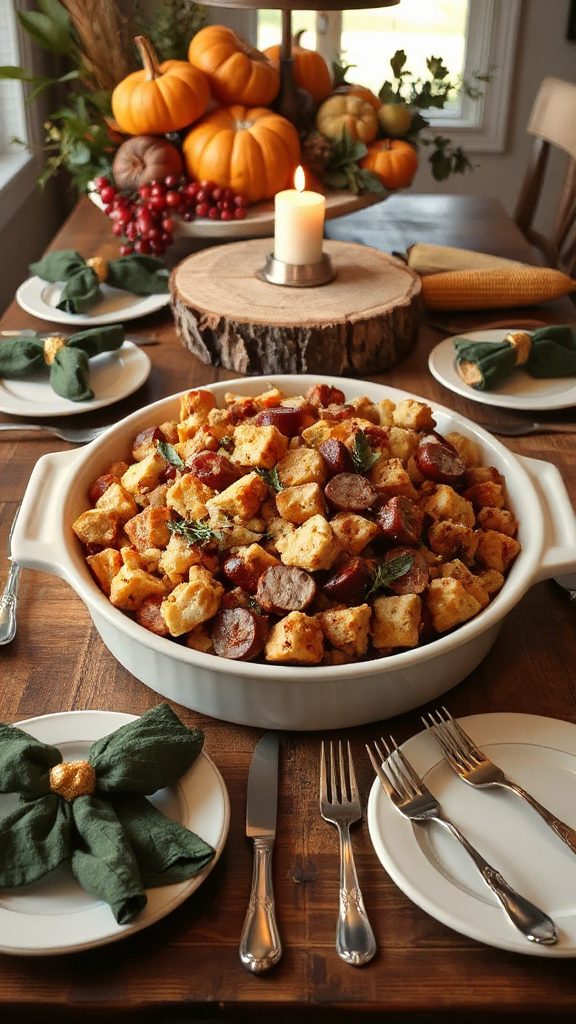 savory sausage apple stuffing