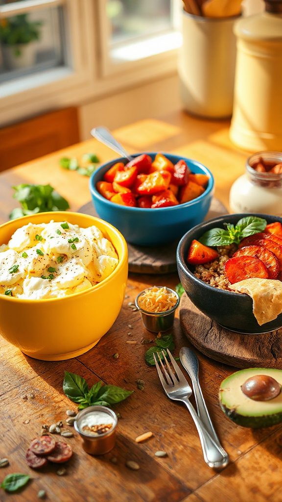 savory scrambled egg bowl