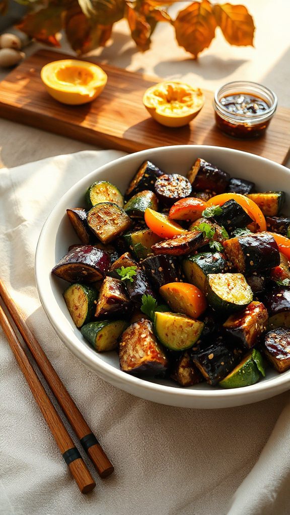 savory seasonal vegetable stir fry