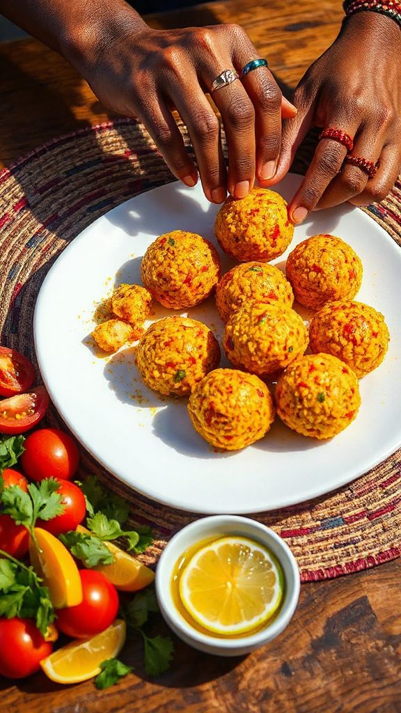 savory senegalese rice balls