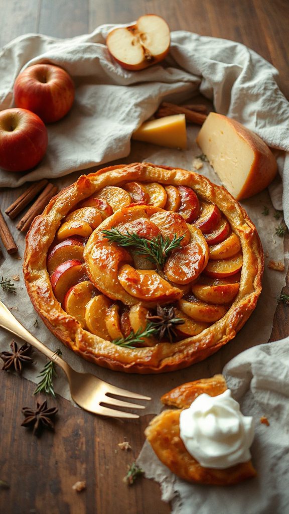 savory spiced apple tart