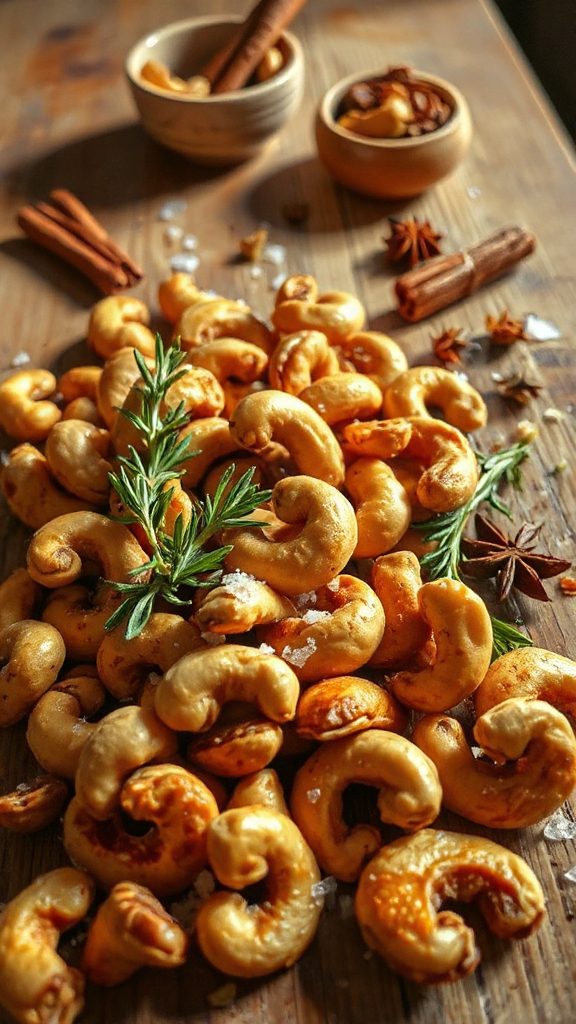 savory spiced cashew snack